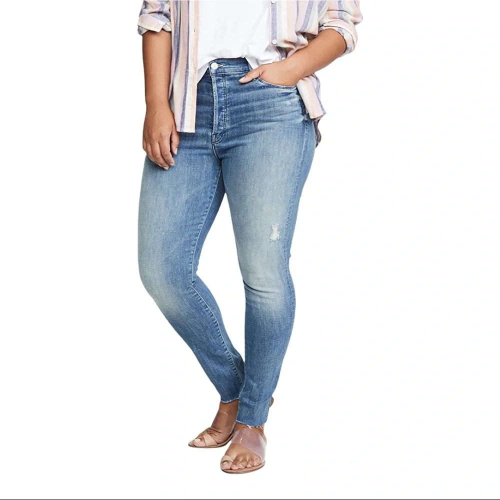 MOTHER Stunner Ankle Fray Jeans Size 25_4